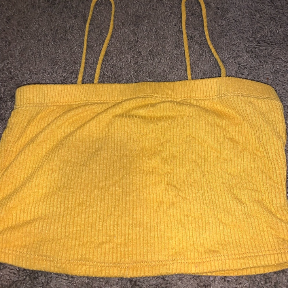 Yellow tube top